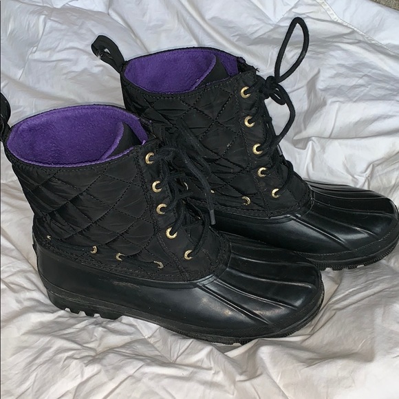 sperry purple boots